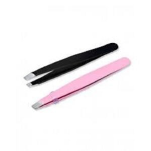 Eyebrow Tweezers - 2 pcs - Pink & Black