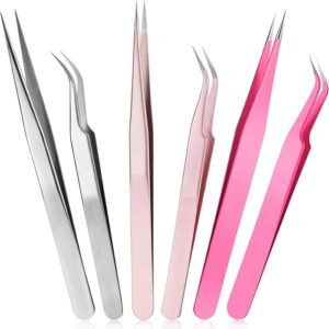 premium quality stainless steel eyelash tweezers