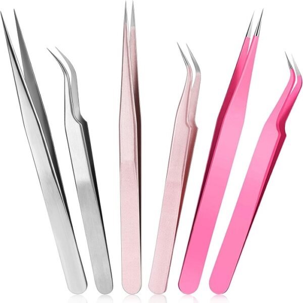 premium quality stainless steel eyelash tweezers