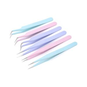 High Quality Pink Custom Girl Lashes Eyebrow Tweezers Eyelash Extension | Medical Instruments