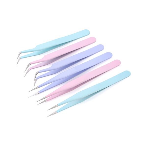 High Quality Pink Custom Girl Lashes Eyebrow Tweezers Eyelash Extension | Medical Instruments
