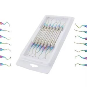 Set of 7 Gracey Periodontal Curettes & Scalar