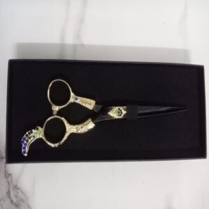 Hair Cutting Scissors Premium Golden and Black Colour