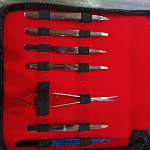 Eyelash Tweezers in 7 Pcs Set - Image 2